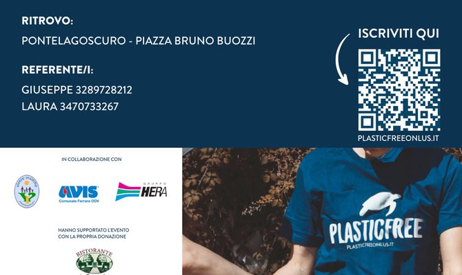 Evento Plastic Free - 21 aprile Piazza Bruno Buozzi Pontelagoscuro